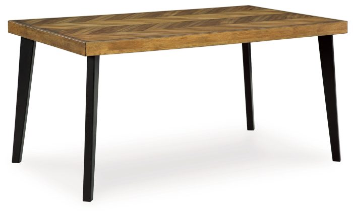 Blondon - Brown / Black - Rectangular Drm Table Set (Set of 7) - Image 3