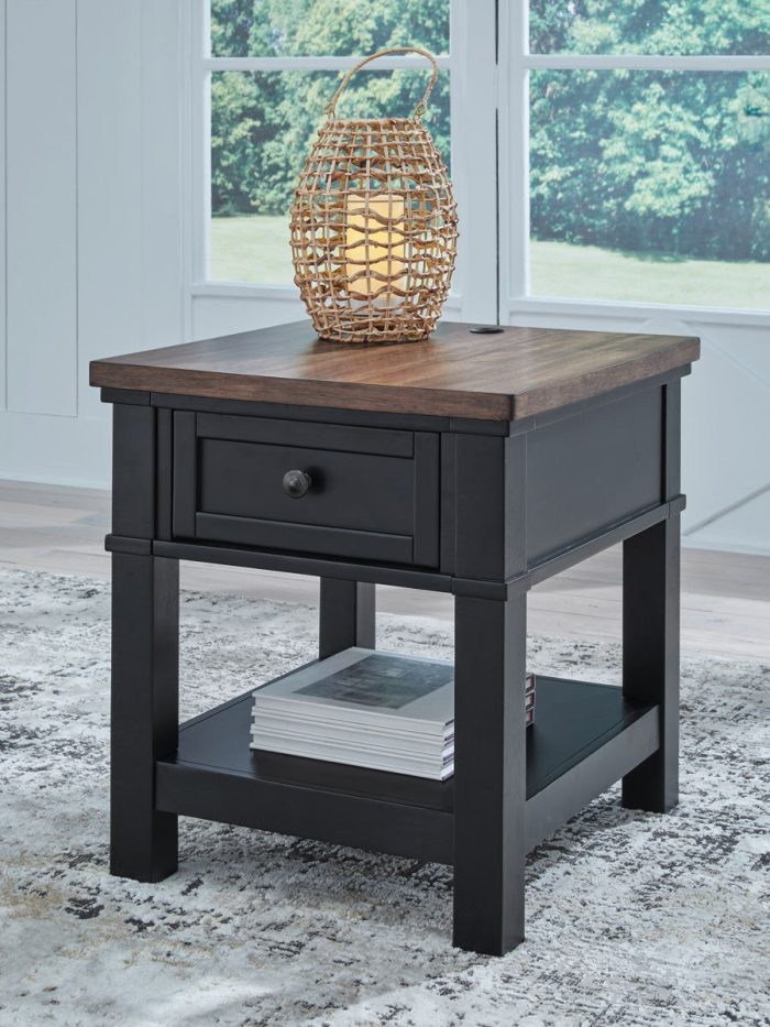 Wildenauer - Brown / Black - Rectangular End Table - Image 4