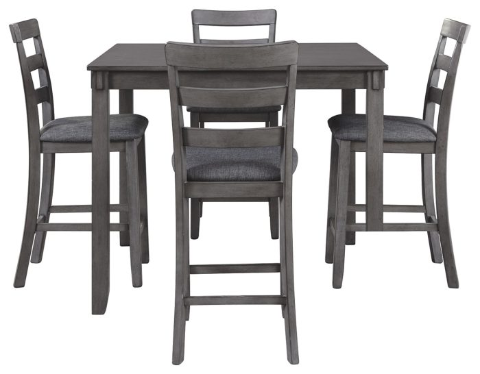 Bridson - Gray - Square Counter TBL Set (Set of 5) - Image 3