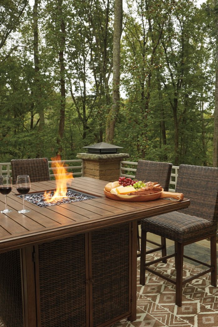 Paradise Trail - Outdoor Fire Pit Table Set - Image 6