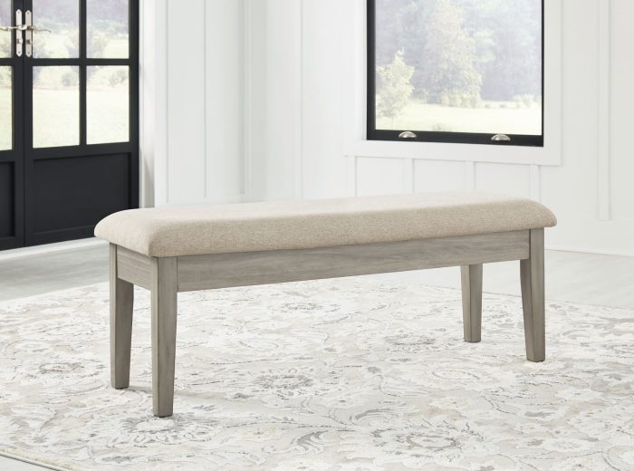 Parellen - Beige / Gray - Upholstered Storage Bench - Image 3