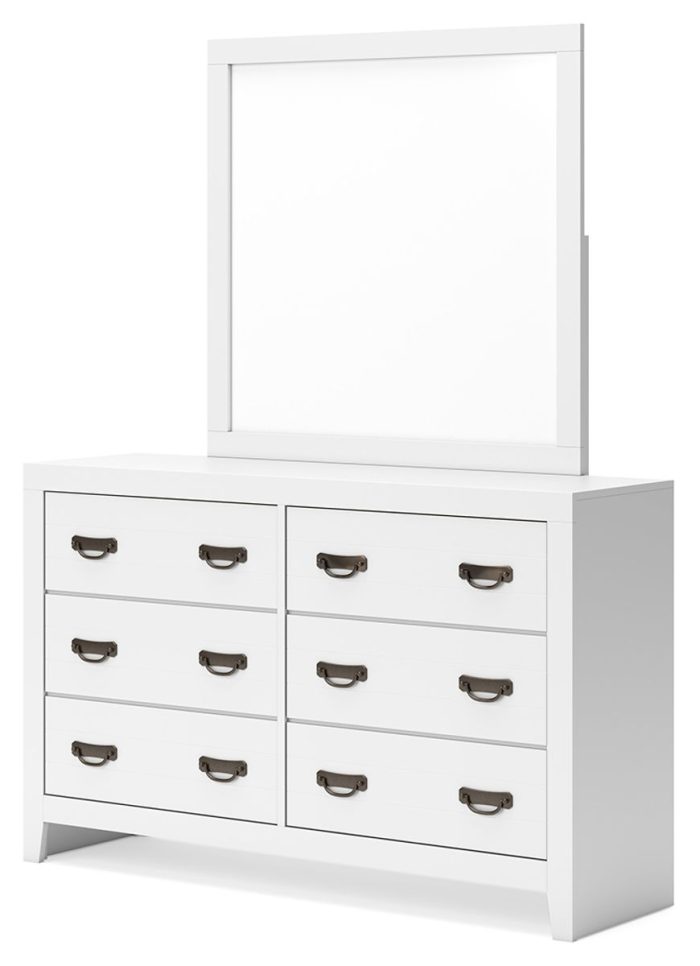 Binterglen - White - Dresser And Mirror - Image 2