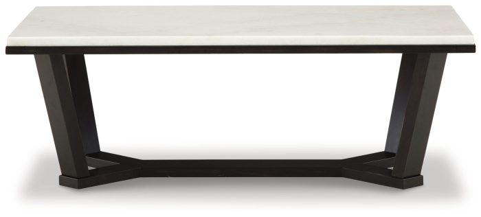 Fostead - White / Espresso - Rectangular Cocktail Table - Image 2