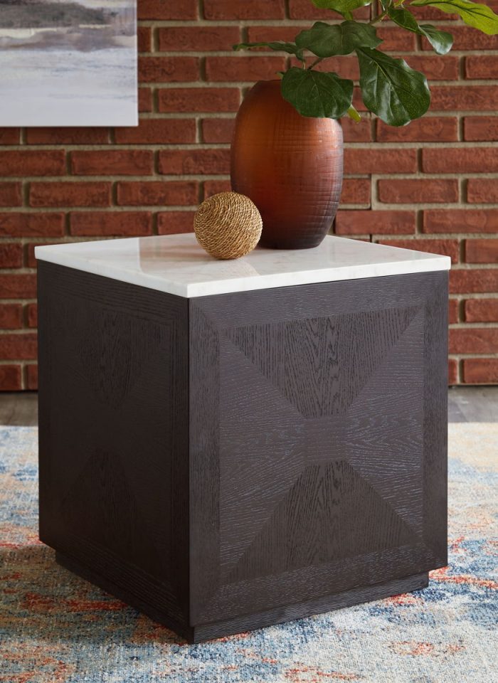 Henridge - Black / White - Accent Table - Image 3