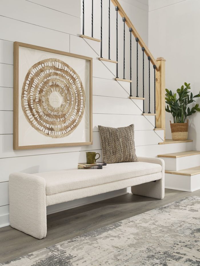 Lembertson - Ecru - Accent Bench - Image 4