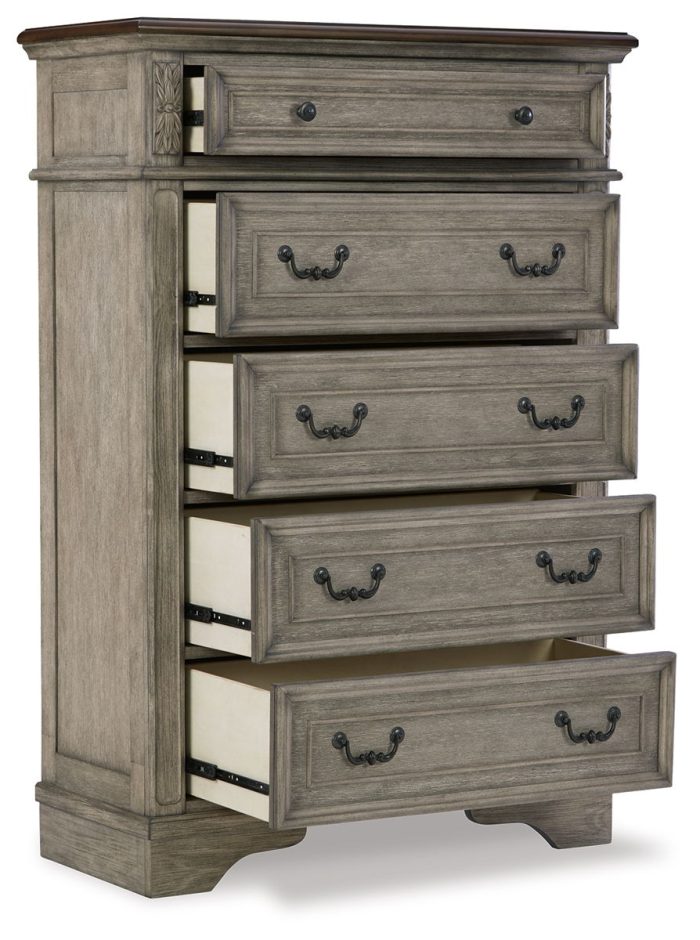Lodenbay - Antique Gray - Five Drawer Chest - Image 3