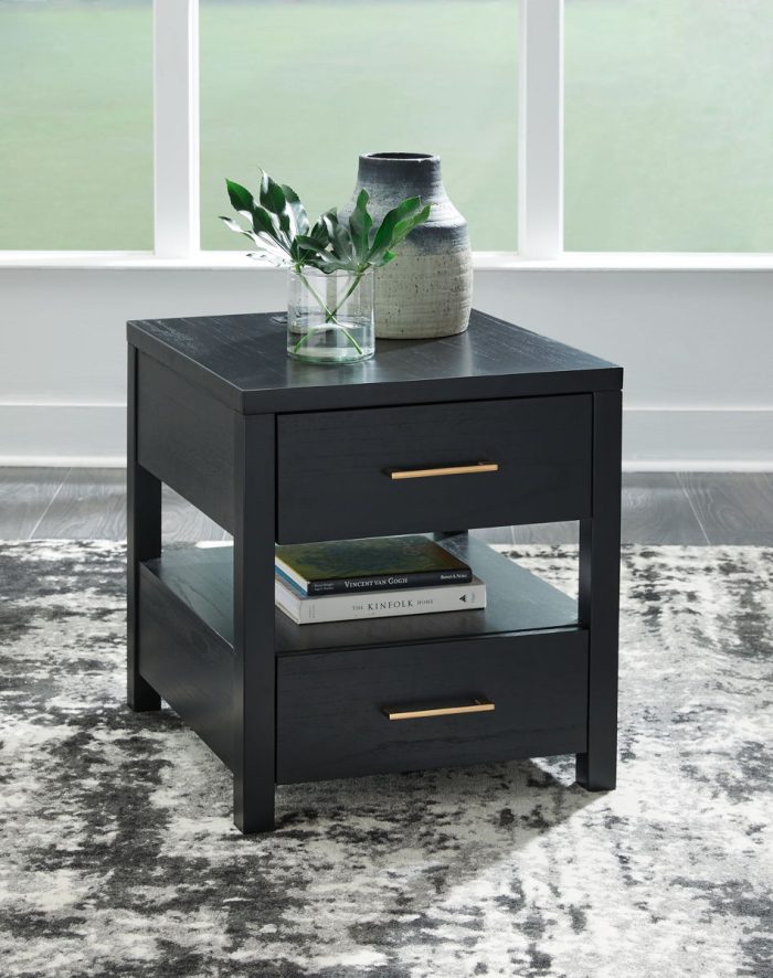 Winbardi - Black - Rectangular End Table - Image 3
