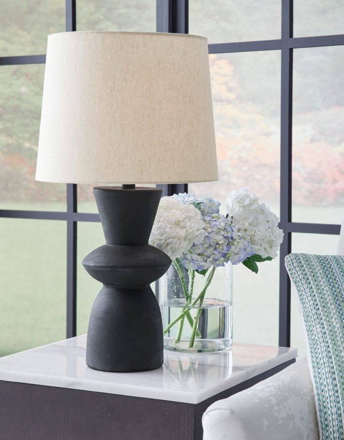 Scarbot - Distressed Black - Paper Table Lamp (Set of 2) - Image 4