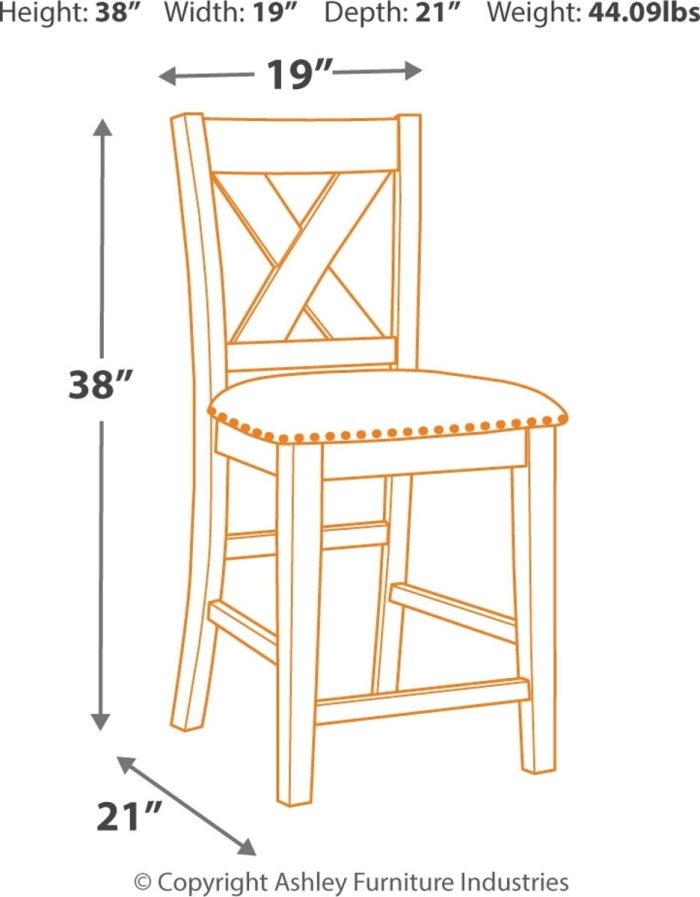Caitbrook - Rectangular Counter Table Set - Image 3