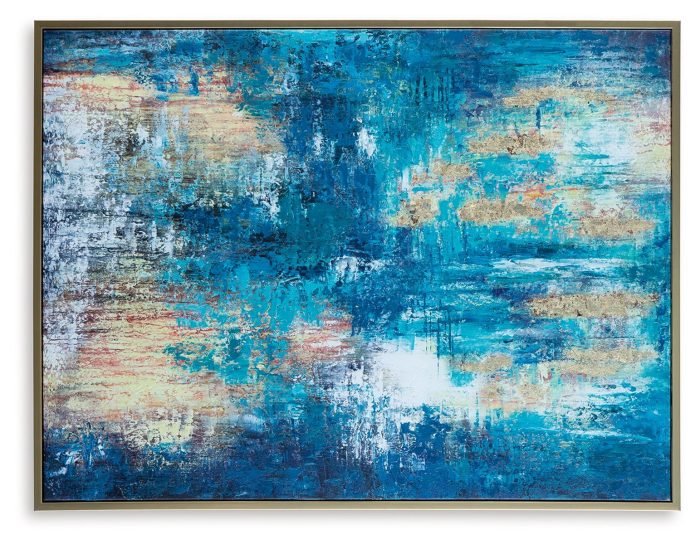 Scarlite - Teal / Gold Finish - Wall Art - Image 4