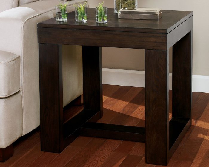 Watson - Dark Brown - Square End Table - Image 3