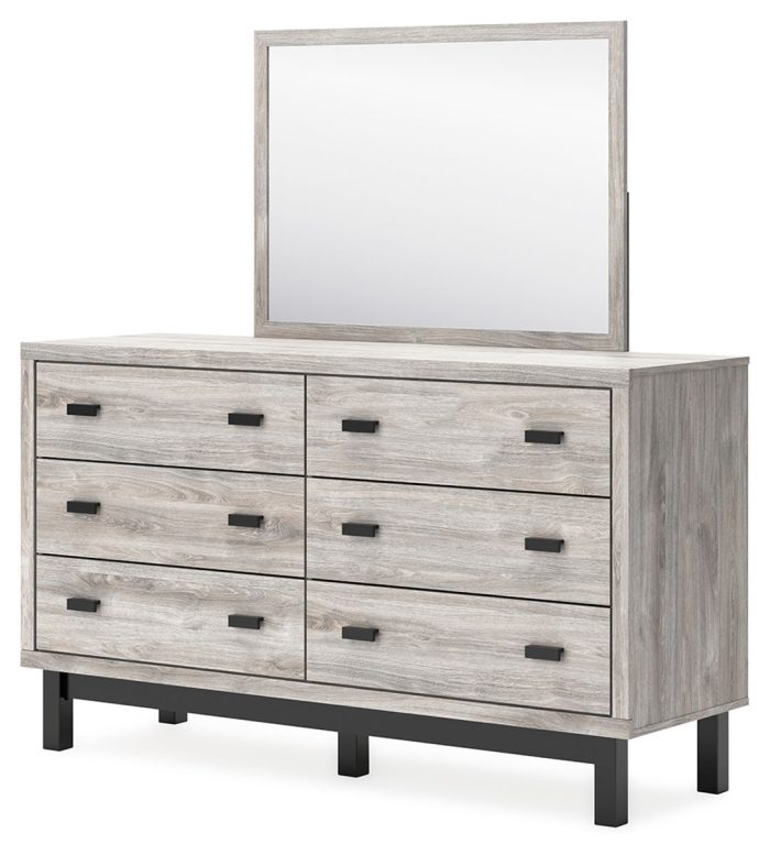Vessalli - Gray - Dresser And Mirror - Image 3