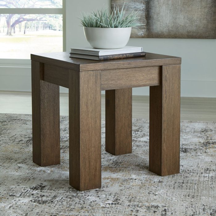 Rosswain - Warm Brown - Square End Table - Image 2