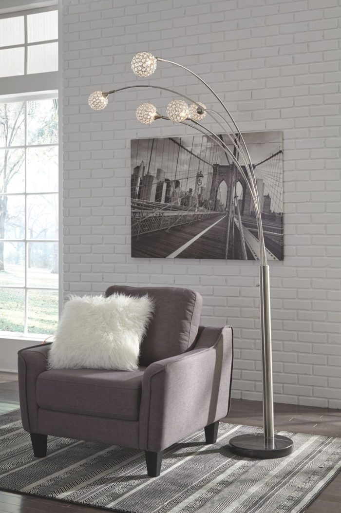 Winter - Silver Finish - Metal Arc Lamp - Image 3