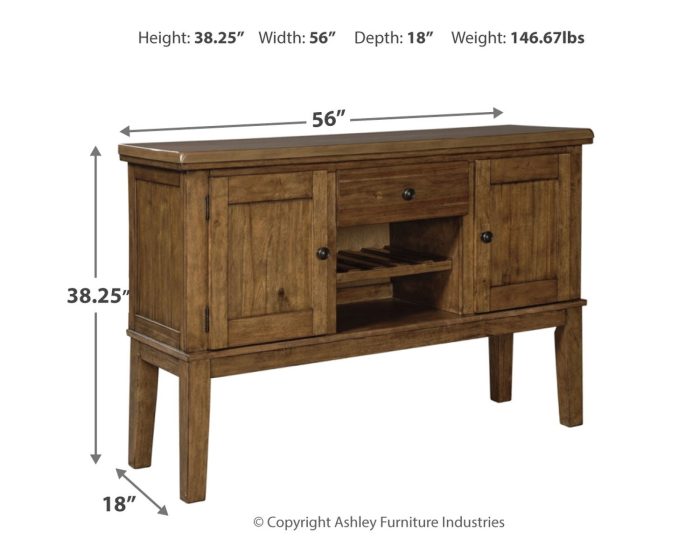 Ralene - Medium Brown - Dining Room Server - Image 3
