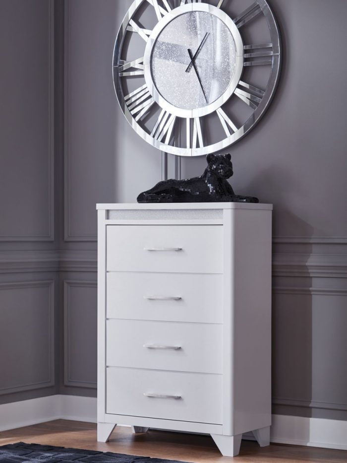 Jarlee - White - Four Drawer Chest - Image 4
