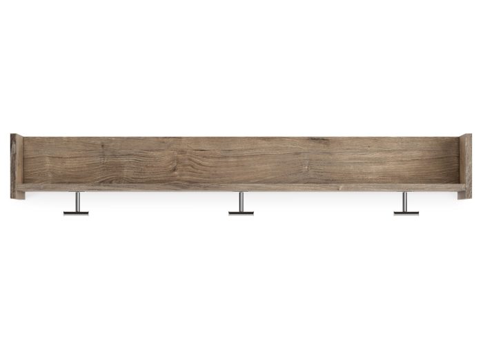 Oliah - Natural - Wall Mounted Coat Rack w/Shelf - Image 2