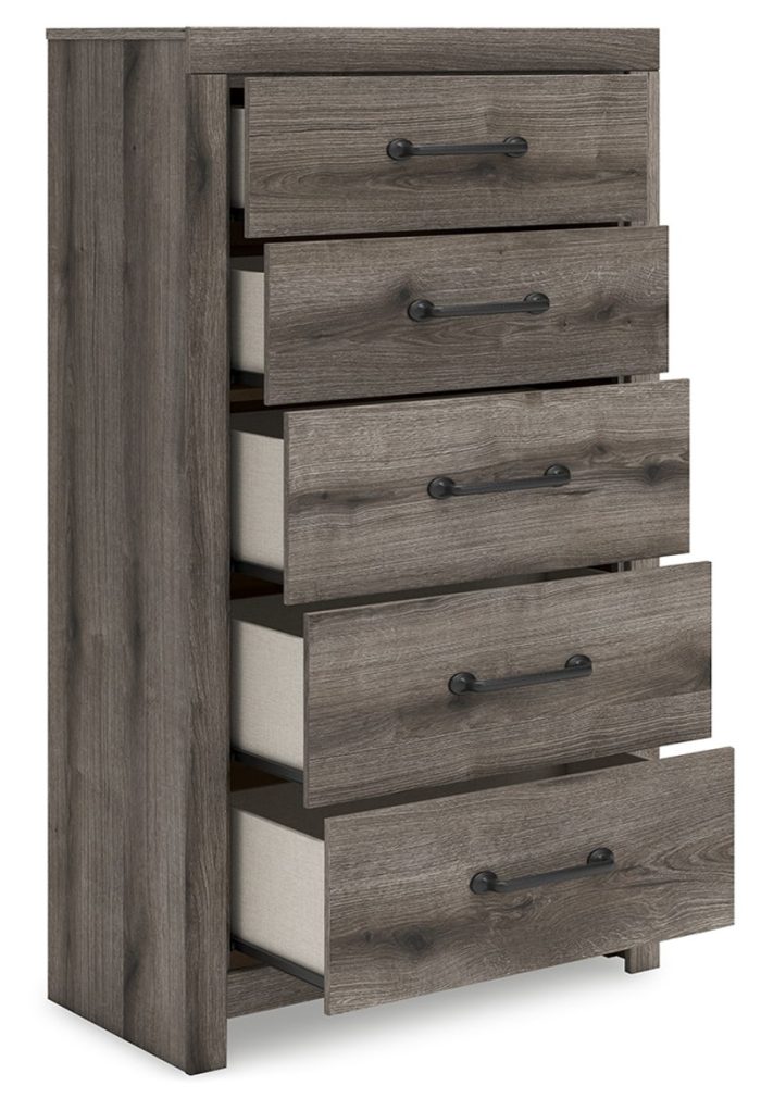 Graystorm - Brown Gray - Five Drawer Chest - Image 2