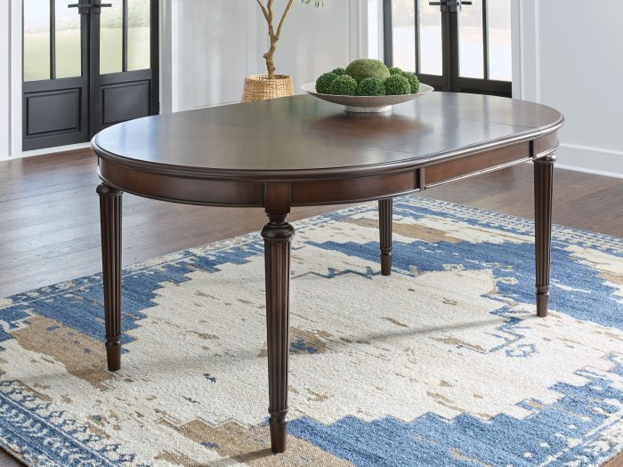 Lavinton - Brown - 8 Pc. - Dining Room Extension Table, 6 Side Chairs, Server - Image 2