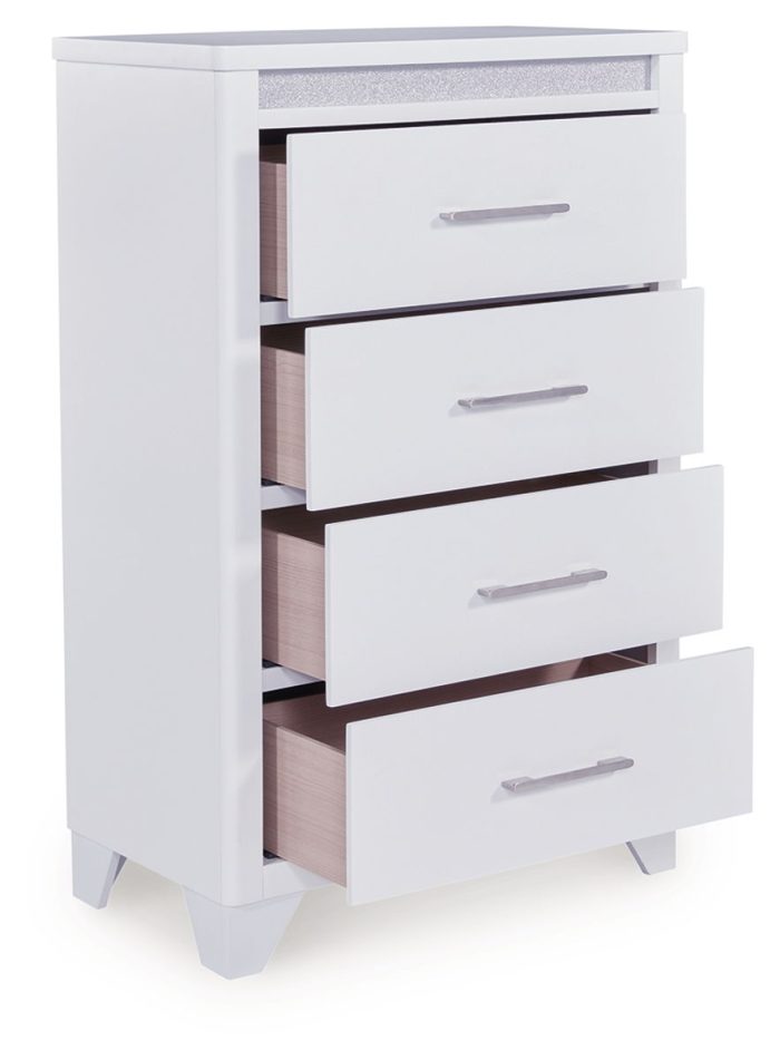 Jarlee - White - Four Drawer Chest - Image 3
