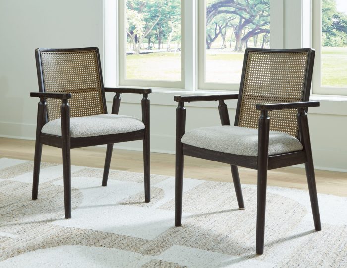 Galliden - Black - Dining Upholstered Arm Chair (Set of 2) - Image 3