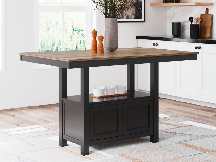 Wildenauer - Brown / Black - Rectangular Dining Room Counter Table - Image 2