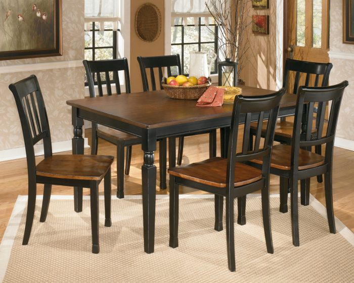 Owingsville - Black / Brown - Rectangular Dining Room Table - Image 4
