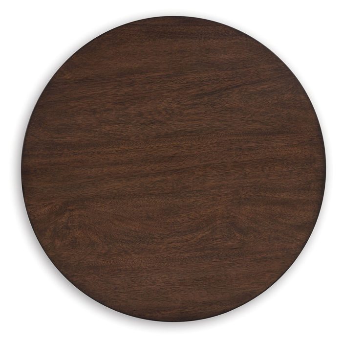 Korestone - Dark Brown - Round End Table - Image 3