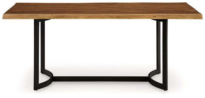 Fortmaine - Brown / Black - Rectangular Dining Room Table - Image 2