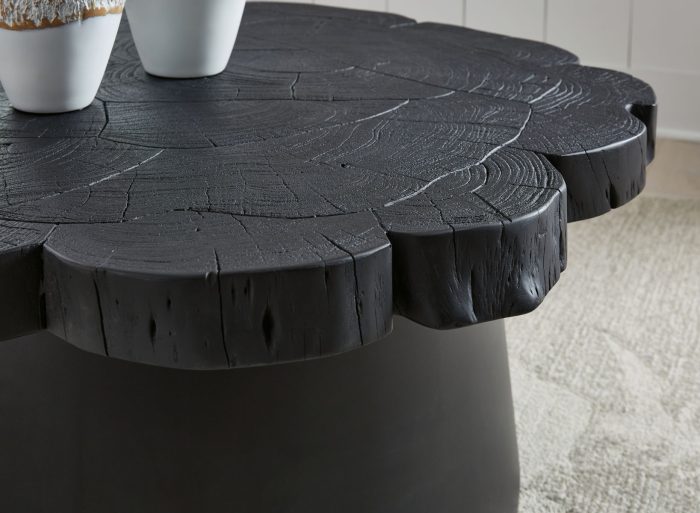 Wimbell - Black - Round Cocktail Table - Image 4