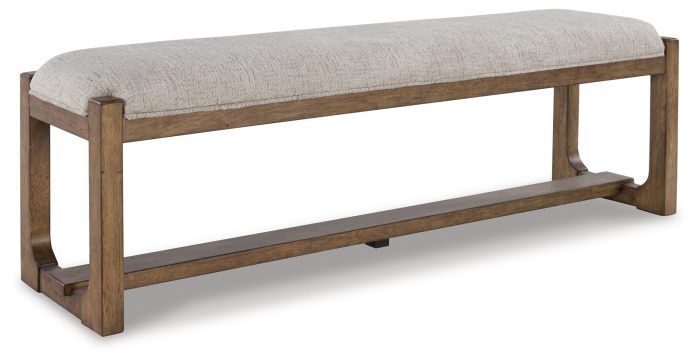 Cabalynn - Oatmeal / Light Brown - Large Uph Dining Room Bench - Image 3