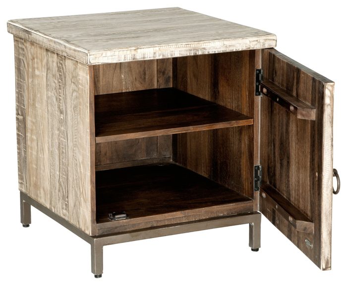 Laddford - Whitewash - Accent Cabinet - Shelf - Image 2