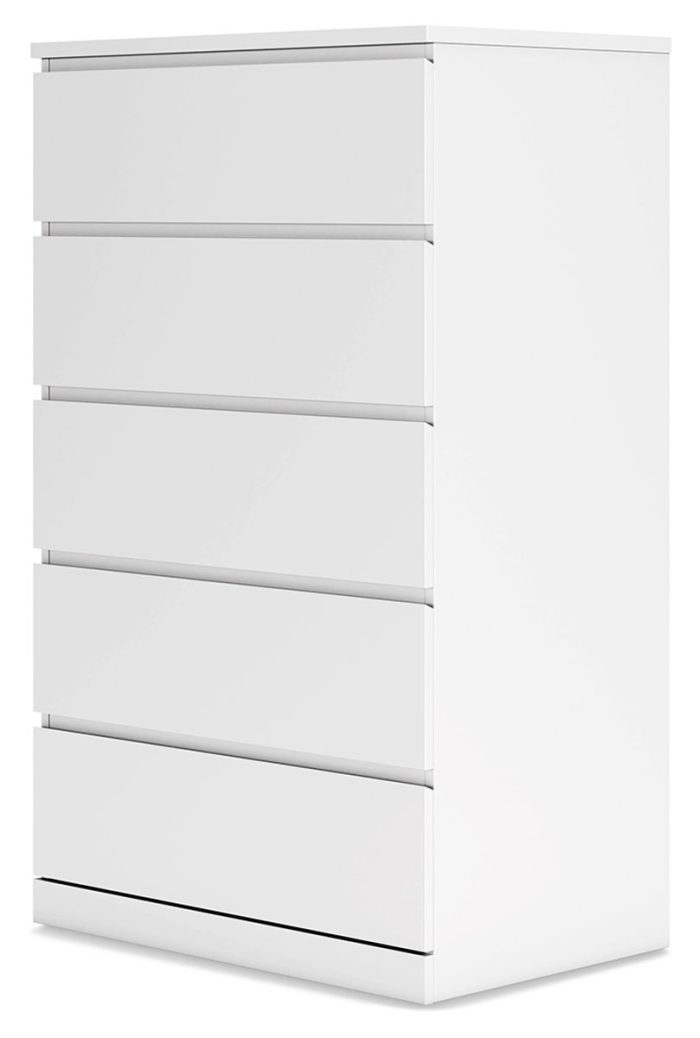 Onita - White - Five Drawer Chest - Image 3