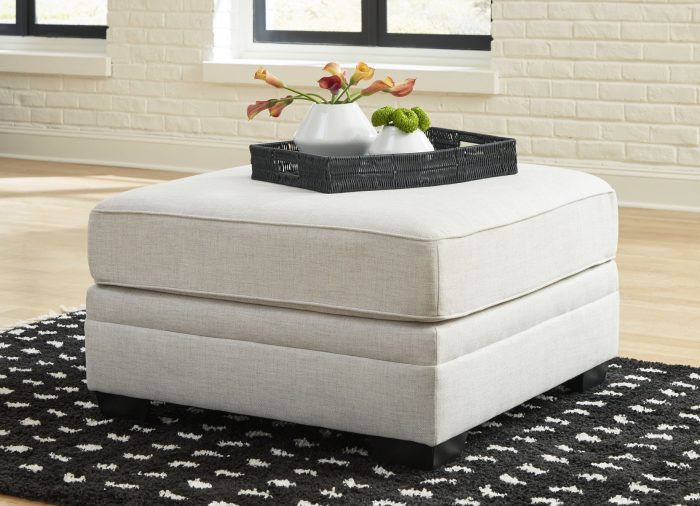 Huntsworth - Dove Gray - Oversized Accent Ottoman - Image 4