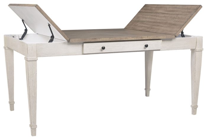 Skempton - White - RECT DRM Table w/Storage - Image 4