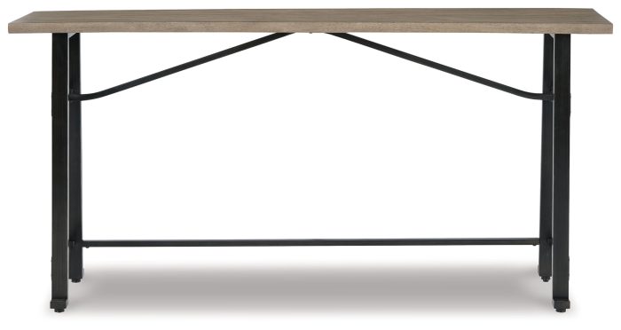 Lesterton - Light Brown / Black - Long Counter Table - Image 4