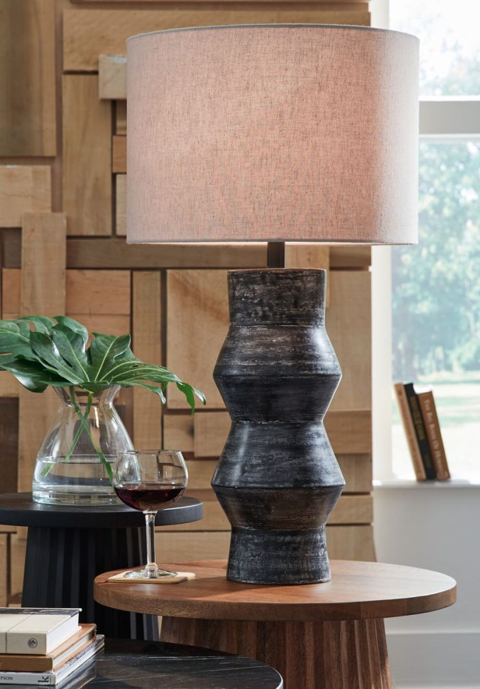 Kerbert - Distressed Black - Terracotta Table Lamp - Image 3