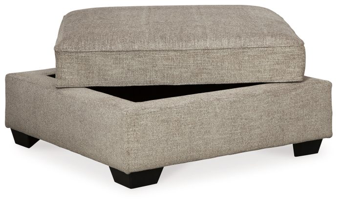 Bovarian - Stone - Ottoman With Storage - Image 3