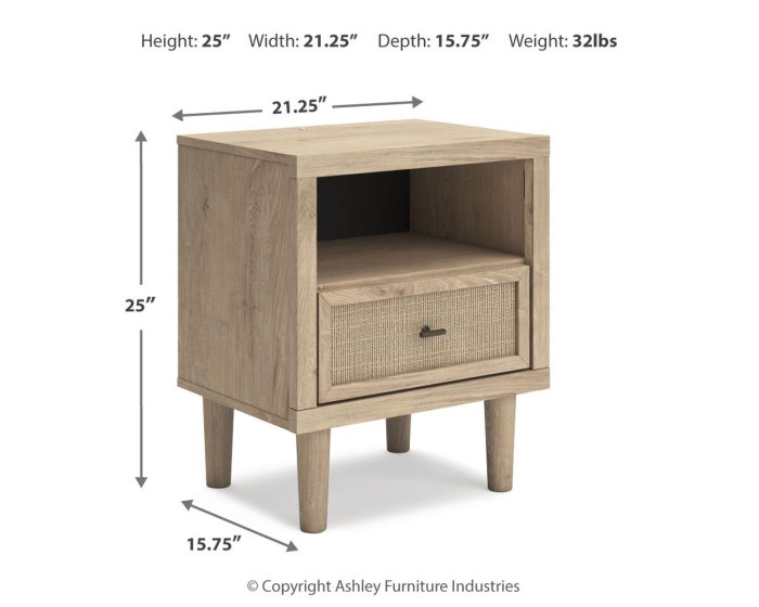Cielden - Two-Tone - One Drawer Night Stand - Image 4