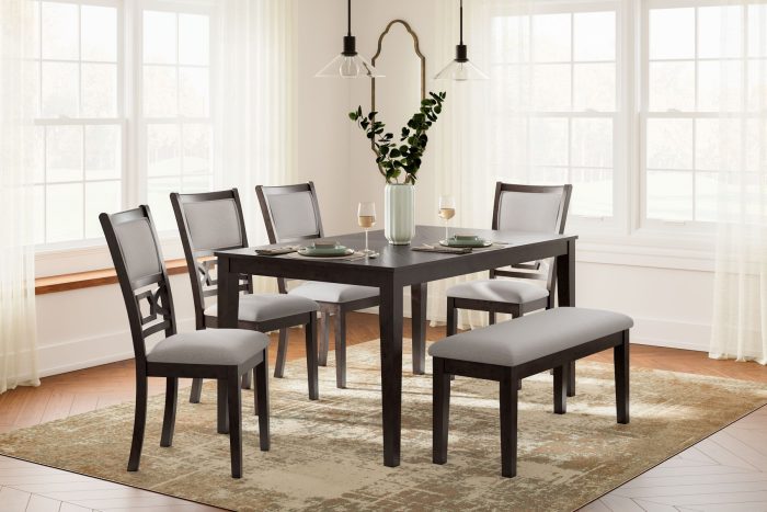 Langwest - Brown - Dining Room Table Set (Set of 6) - Image 3