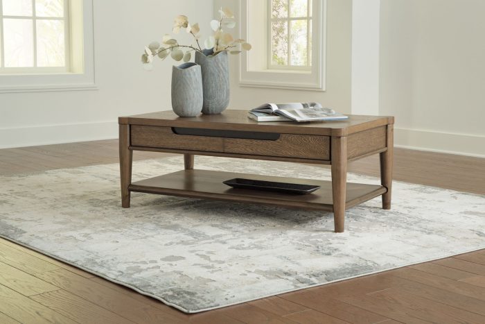 Roanhowe - Brown - Rectangular Cocktail Table - Image 4