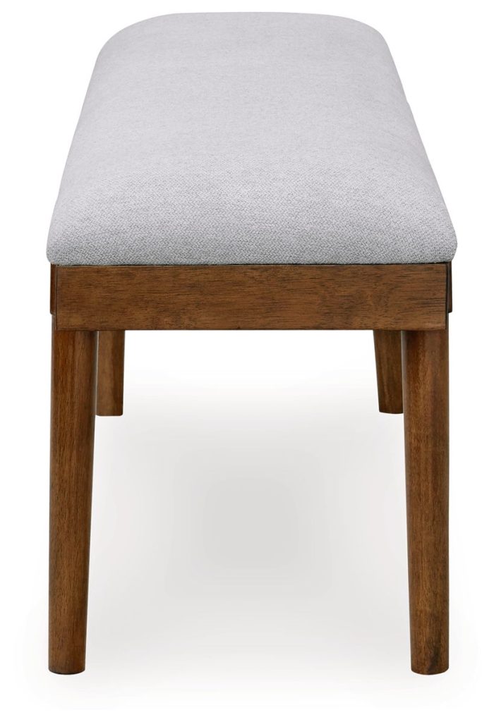 Lyncott - Gray / Brown - Large Upholstered Dining Room Bench - Image 4