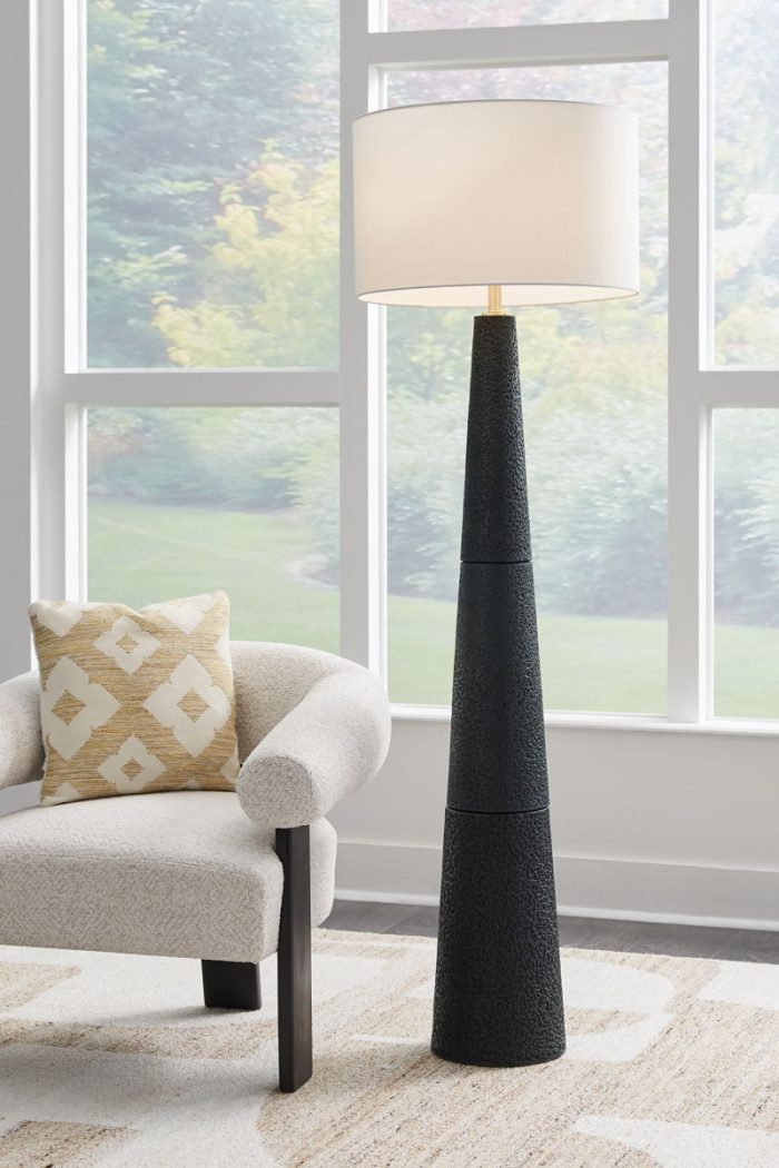 Hallburg - Black - Poly Floor Lamp - Image 4