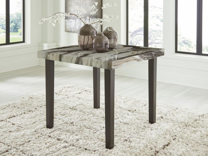 Jeshina - Dark Brown / Beige - Square Dining Room Counter Table - Image 4
