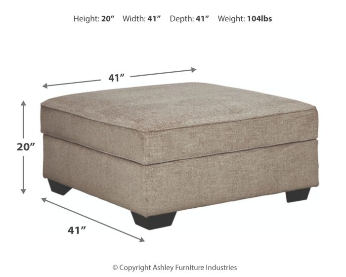 Bovarian - Stone - Ottoman With Storage - Image 4