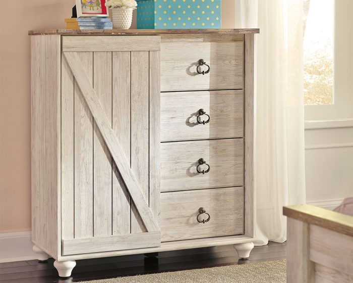Willowton - Whitewash - Dressing Chest - Image 3