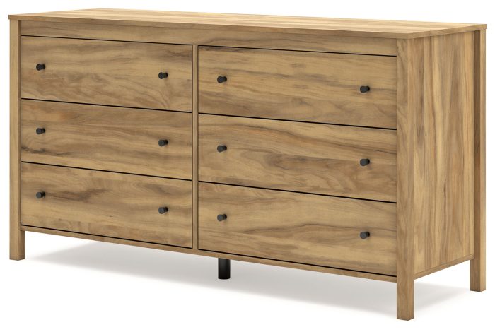 Bermacy - Light Brown - Six Drawer Dresser - Image 4