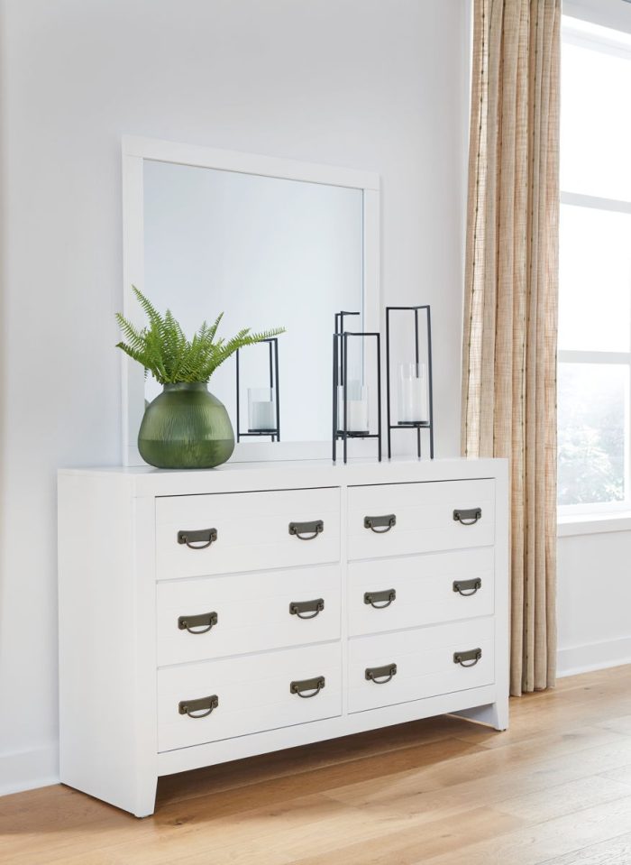Binterglen - White - Dresser And Mirror - Image 3