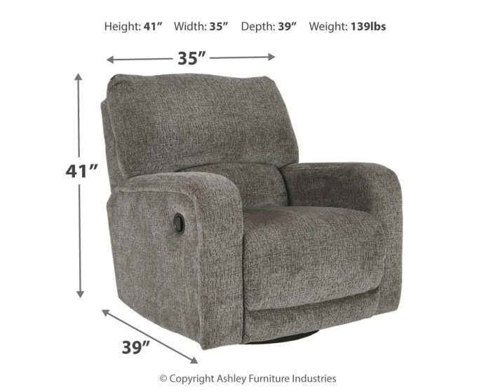 Wittlich - Slate - Swivel Glider Recliner - Image 4