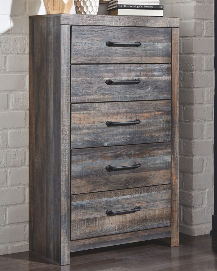 Drystan - Dresser, Mirror, Bookcase Bed Set - Image 4